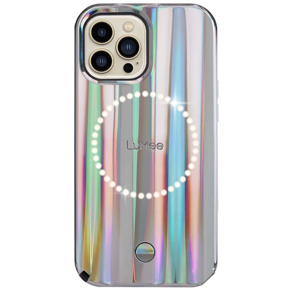 Case-Mate LUMEE Holographic Halo Lighting Selfie LED iPhone 13 PRO MAX Case - Picture 1 of 13